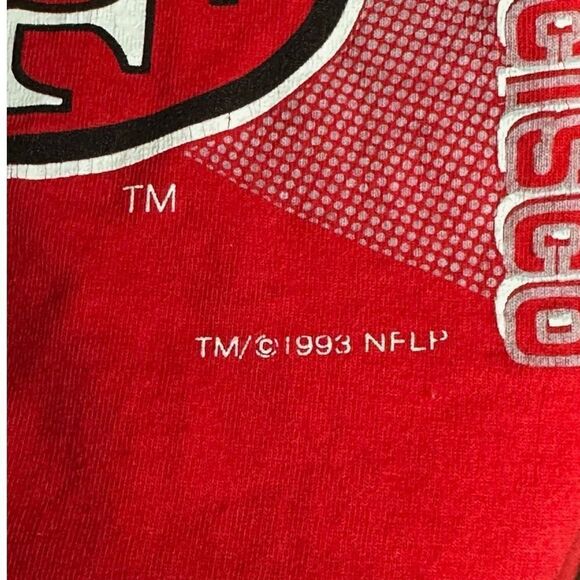 Vintage 90s 49ers NFL T Shirt Large - Picture 3 of 6